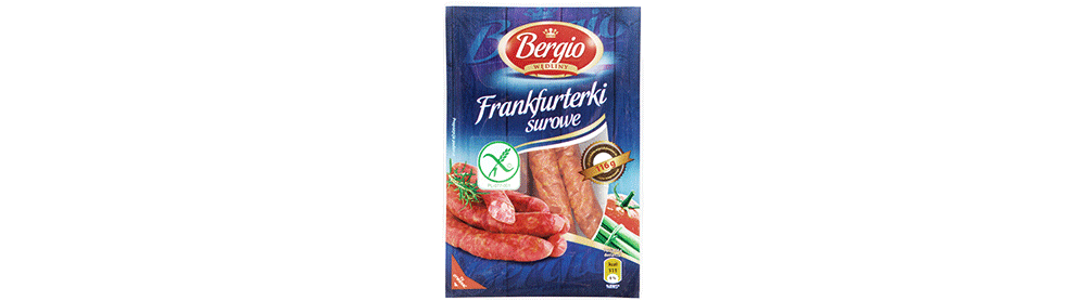 Frankfurterki surowe 270 g Bergio